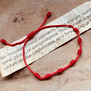 Red String of Fate Bracelet, Friendship bracelet